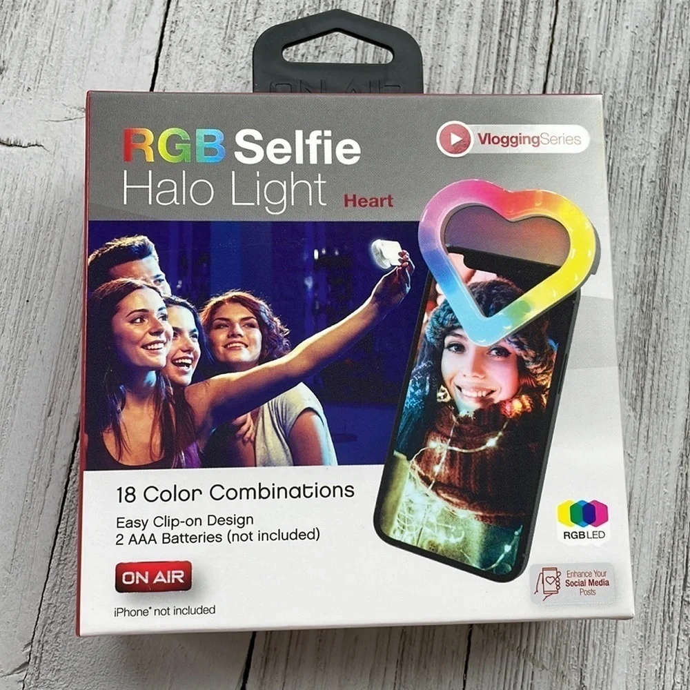 ❤️ 💜 Heart Halo Ring selfie light heart ❤️ 💜 • NEW
